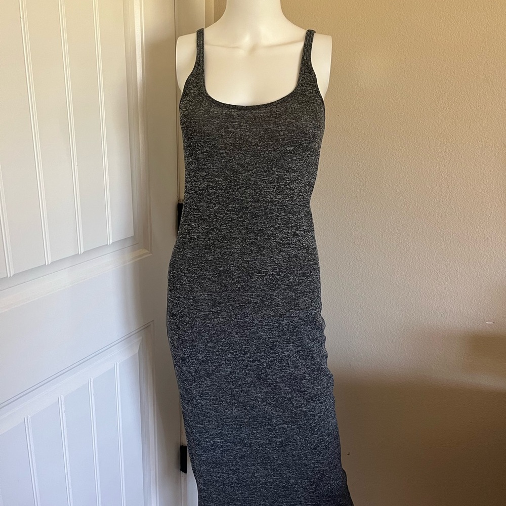 Aritzia Babaton “Freddie” Grey Midi Dress